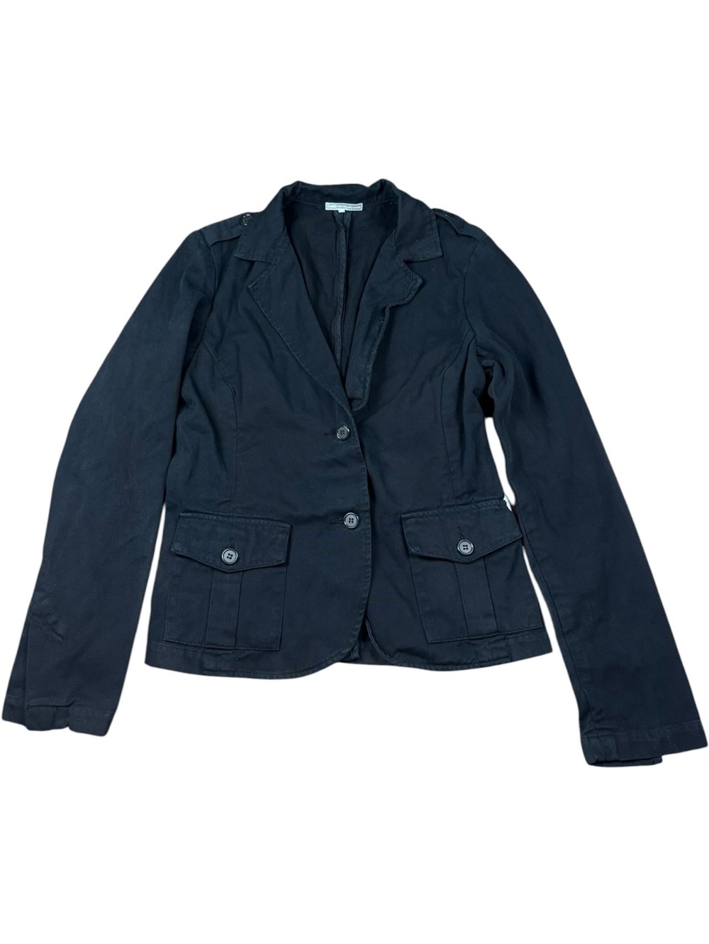 James Perse Los Angeles Black Utility Blazer Jacket